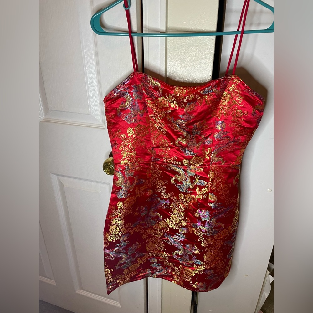 Red dragon dress